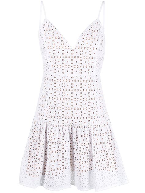 michael kors kleid weiss|michael kors white mini dress.